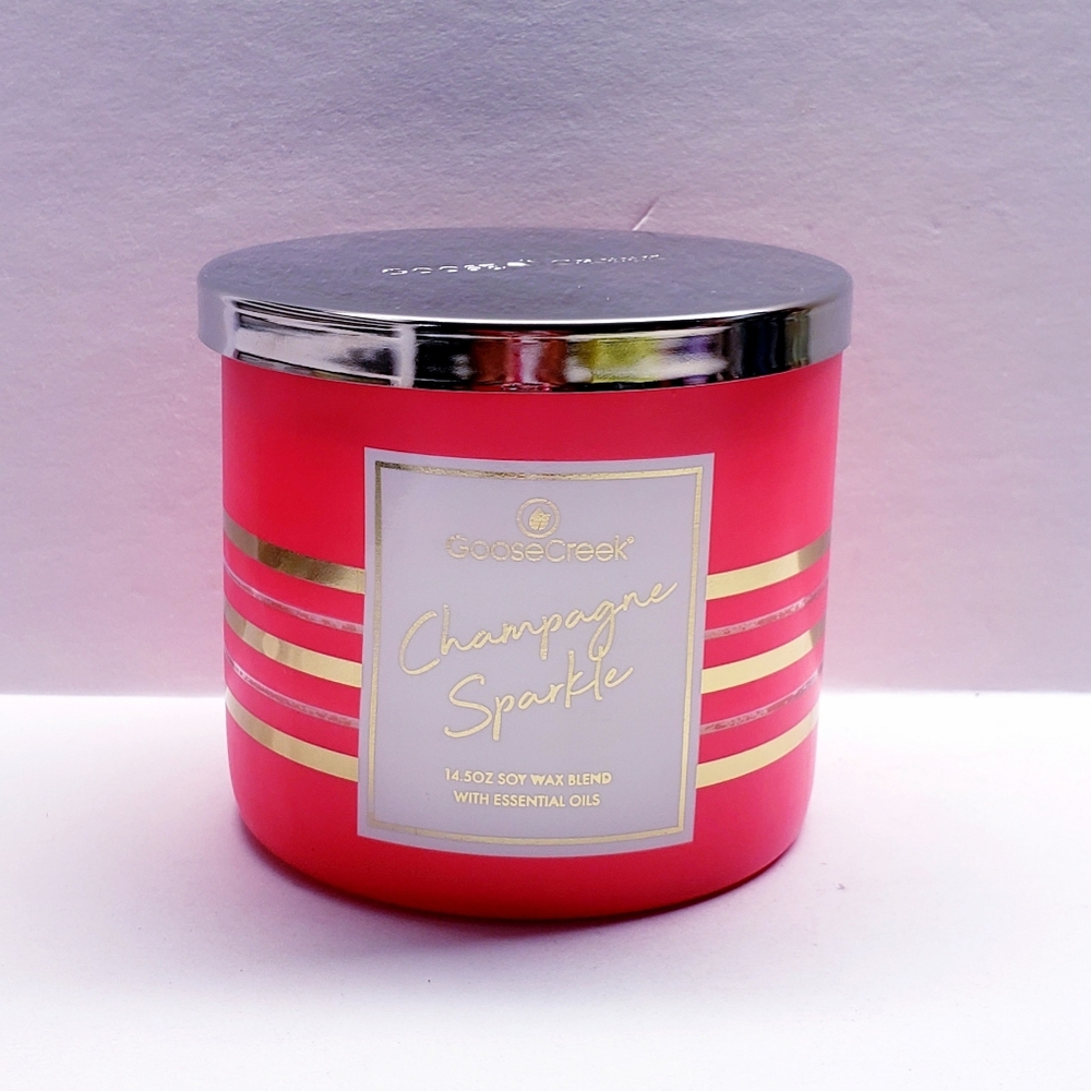 Goose Creek CHAMPAGNE SPARKLE Large 3-Wick Candle, 14.5 oz